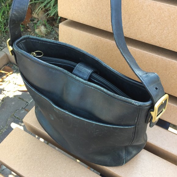 Vintage Coach® Classic Hobo - Black - Picture 3 of 5